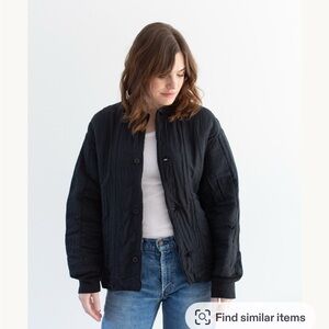 Rawson Black Quilted Jacket sz M